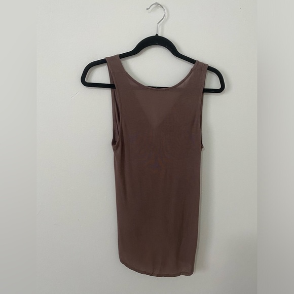 Taupe/tan tank blouse - Picture 2 of 6